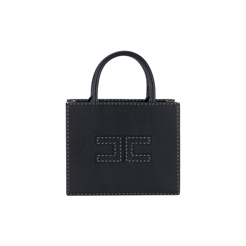 Elisabetta Franchi Borsa a spalla Borsa Donna con impunture Nero - Francavilla Moda