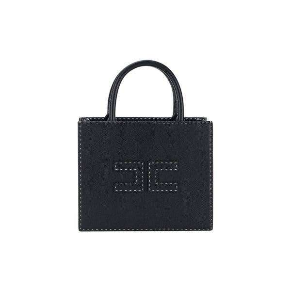 Elisabetta Franchi Borsa a spalla Borsa Donna con impunture Nero - Francavilla Moda