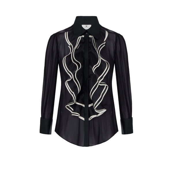 Elisabetta Franchi Camicia elegante Camicia Donna con ruches 40 - Francavilla Moda
