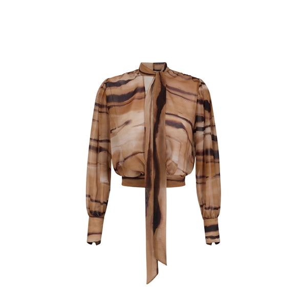 Elisabetta Franchi Camicia ml Camicia Donna con stampa tigre 40 - Francavilla Moda