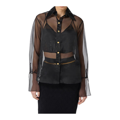 Elisabetta Franchi Camicia elegante Camicia Donna con trasparenza 40 - Francavilla Moda