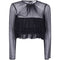 Elisabetta Franchi Camicia elegante Camicia Donna corta con volants 40 - Francavilla Moda