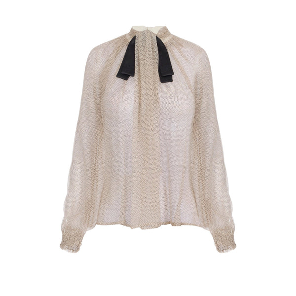 Elisabetta Franchi Camicia elegante Camicia Donna fiocco in raso 40 - Francavilla Moda