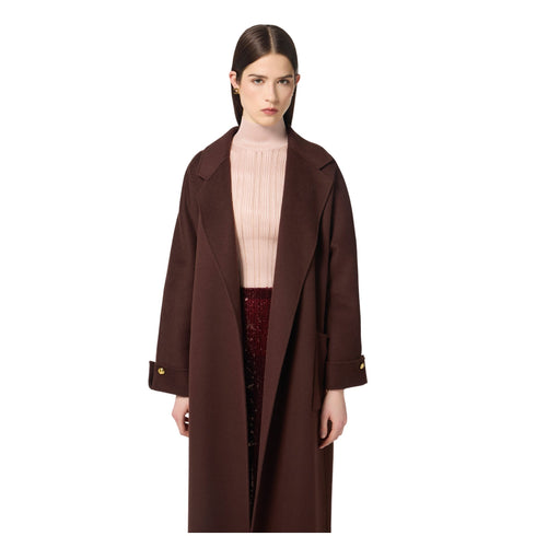 Elisabetta Franchi Cappotto Cappotto Donna over con cintura 38 - Francavilla Moda