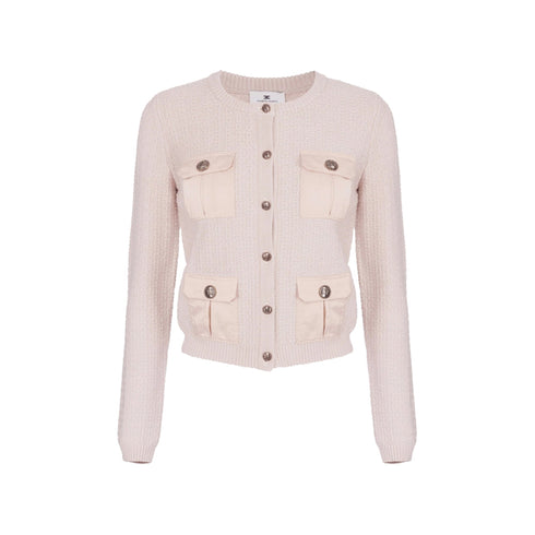 Elisabetta Franchi Cardigan Cardigan Donna con tasche Lattice A24 - ELISABETTA FRANCHIMK22S47E2 - CI4 - 44 - Francavilla Moda