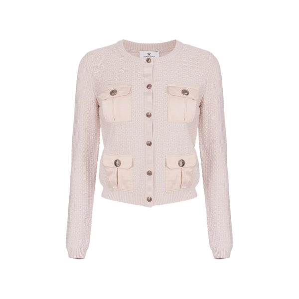 Elisabetta Franchi Cardigan Cardigan Donna con tasche Lattice A24 - ELISABETTA FRANCHIMK22S47E2 - CI4 - 44 - Francavilla Moda