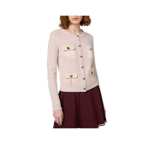 Elisabetta Franchi Cardigan Cardigan Donna con tasche Lattice A24 - ELISABETTA FRANCHIMK22S47E2 - CI4 - 44 - Francavilla Moda