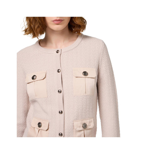 Elisabetta Franchi Cardigan Cardigan Donna con tasche Lattice A24 - ELISABETTA FRANCHIMK22S47E2 - CI4 - 44 - Francavilla Moda