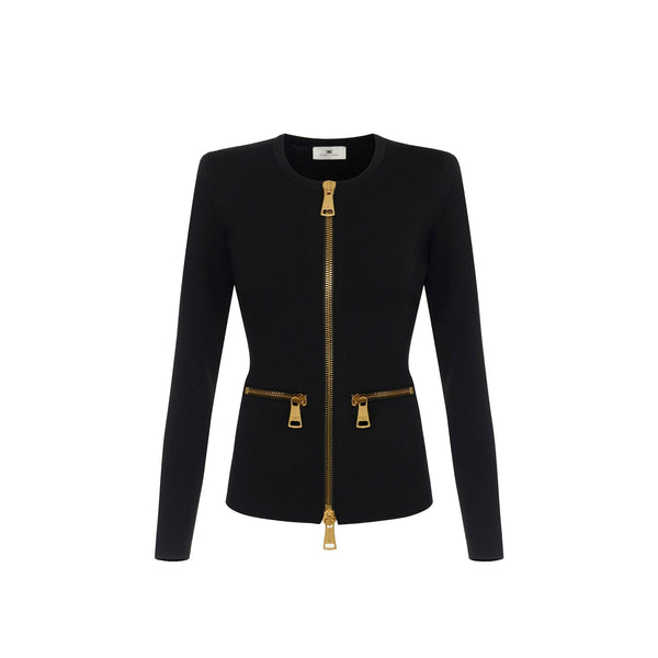 Elisabetta Franchi Cardigan zip Cardigan Donna full zip 40 - Francavilla Moda