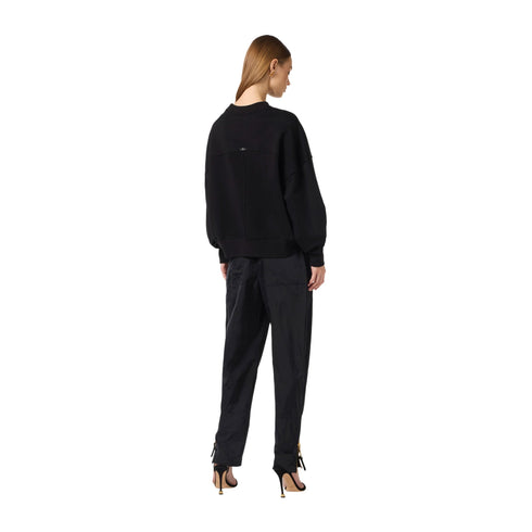 Elisabetta Franchi Felpa giro Felpa girocollo Donna con logo sur ton 40 P26-ELISABETTA FRANCHIMD02D61E2-360-40 - Francavilla Moda