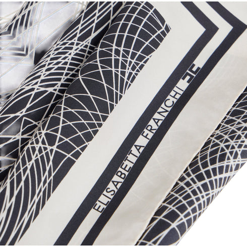 Elisabetta Franchi Foulard Foulard Donna in seta con stampa astratta UNI - Francavilla Moda