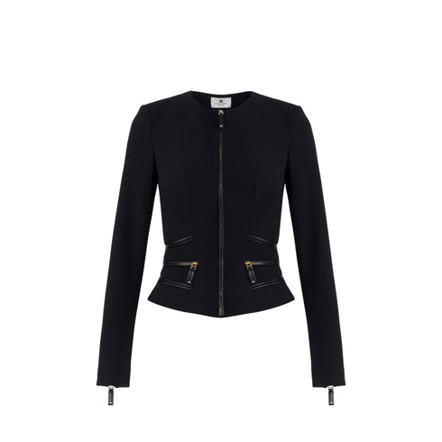 Elisabetta Franchi Giacche Giacca Donna dettagli ecopelle 42 - Francavilla Moda