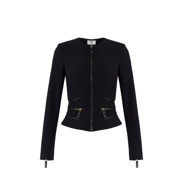 Elisabetta Franchi Giacche Giacca Donna dettagli ecopelle 42 - Francavilla Moda