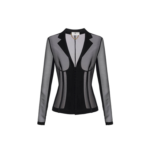 Elisabetta Franchi Giacca blazer Giacca Donna in tulle monopetto 42 - Francavilla Moda