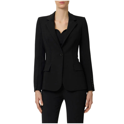 Elisabetta Franchi Giacca Giacca Donna Slim in doppio crêpe stretch 40 - Francavilla Moda