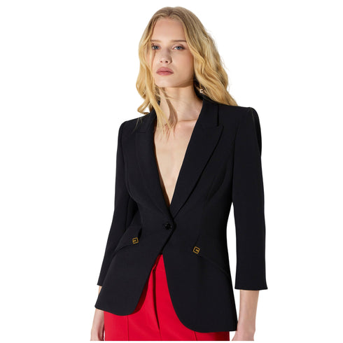 Elisabetta Franchi Giacca blazer Giacca Donna tagli diagonali 42 - Francavilla Moda