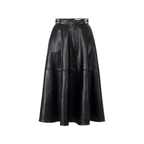 Elisabetta Franchi Gonna midi Gonna Donna a ruota in ecopelle 42 - Francavilla Moda