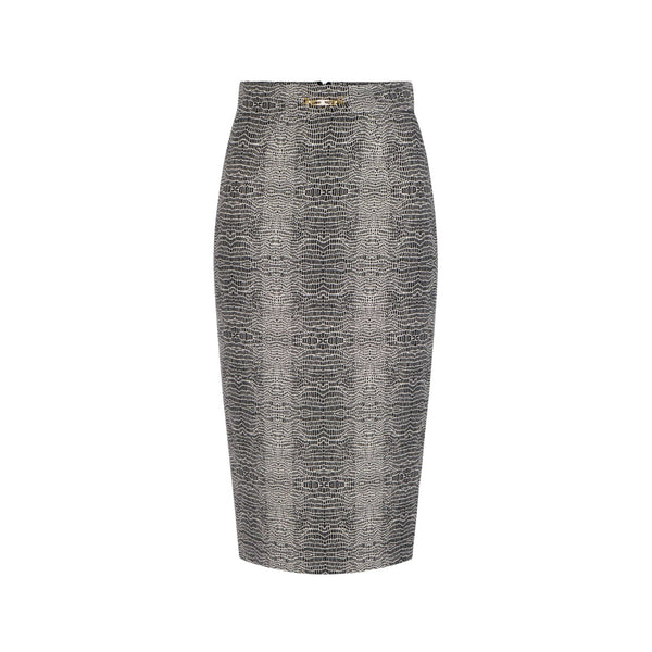 Elisabetta Franchi Gonna midi Gonna Donna midi pitonata 40 - Francavilla Moda