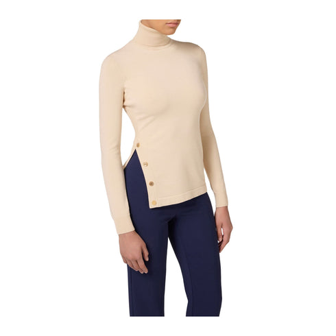 ELISABETTA FRANCHI Pullover Maglia Donna con maxi spacco Lattice - Francavilla Moda