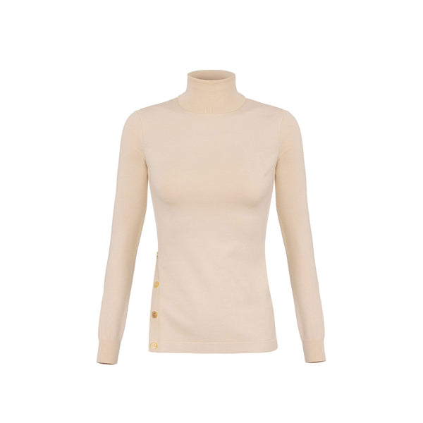 ELISABETTA FRANCHI Pullover Maglia Donna con maxi spacco Lattice - Francavilla Moda