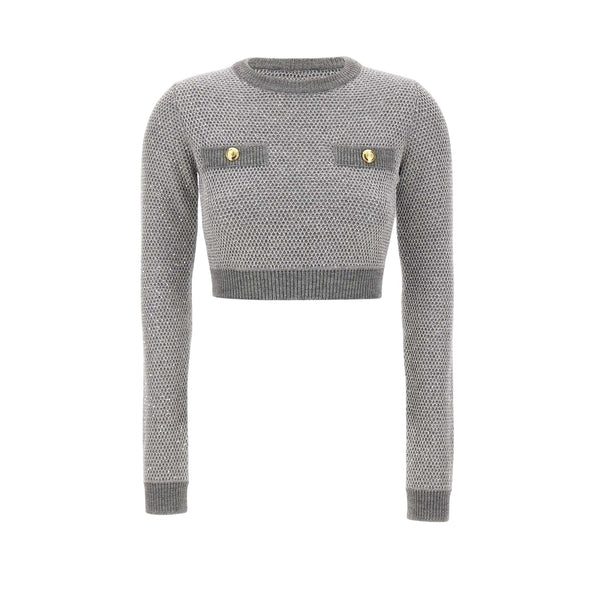 Elisabetta Franchi Maglia Maglia Donna cropped paillettes 42 - Francavilla Moda