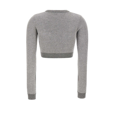 Elisabetta Franchi Maglia Maglia Donna cropped paillettes 42 - Francavilla Moda