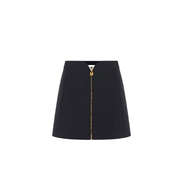 Elisabetta Franchi Gonna Minigonna Donna con zip frontale 42 - Francavilla Moda