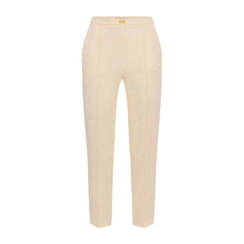 Elisabetta Franchi Pantaloni Pantalone Donna alla caviglia Lemonade P25 - ELISABETTA FRANCHIPA07651E2 - DC7 - 42 - Francavilla Moda