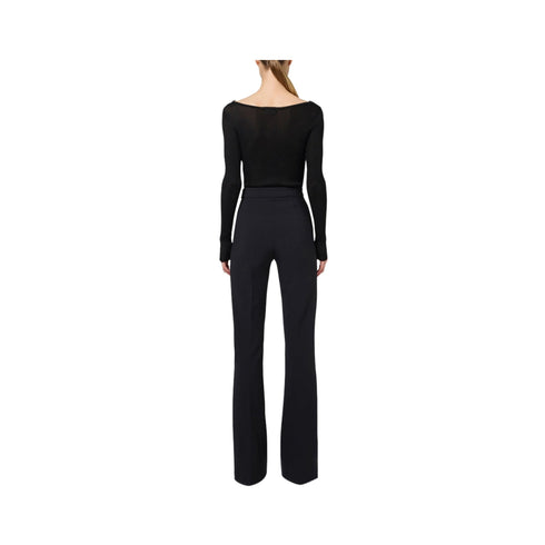 Elisabetta Franchi Pantaloni Pantalone Donna catena e charm Nero - Francavilla Moda
