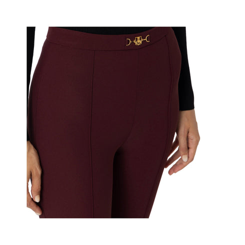Elisabetta Franchi Pantaloni Pantalone Donna con morsetto Rouge noir A24 - ELISABETTA FRANCHIPA02246E2 - CG3 - 36 - Francavilla Moda