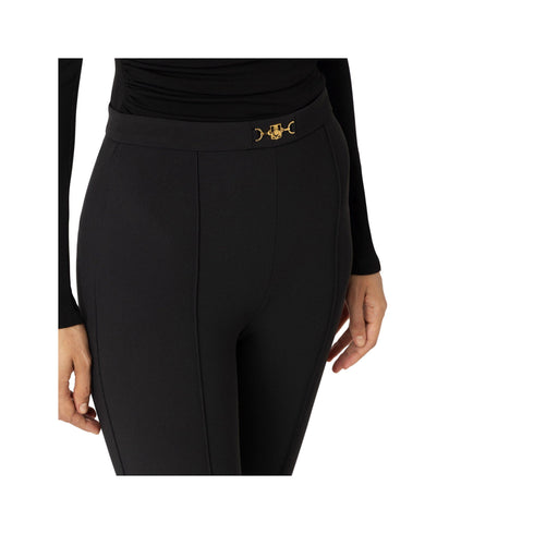 Elisabetta Franchi Pantaloni Pantalone Donna con morsetto Nero - Francavilla Moda