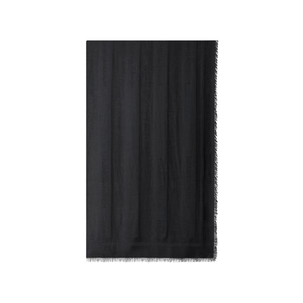 Elisabetta Franchi Pashmina Pashmina Donna con righe jacquard e logo UNI - Francavilla Moda
