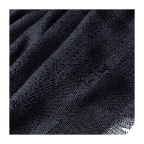 Elisabetta Franchi Pashmina Pashmina Donna motivo logo Nero - Francavilla Moda