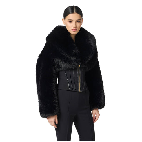 Elisabetta Franchi Pelliccia Pelliccia Donna bustier sintetica 42 - Francavilla Moda