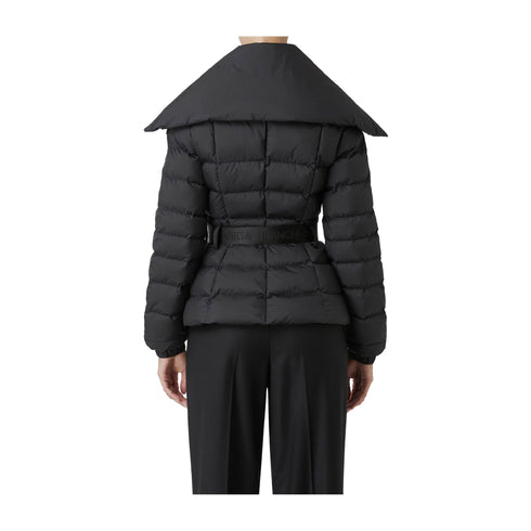 ELISABETTA FRANCHI Piumino corto Piumino Donna con collo ampio Nero - Francavilla Moda