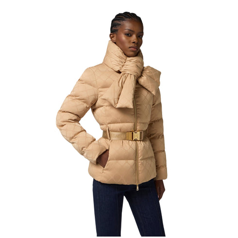 Elisabetta Franchi Piumino corto Piumino Donna corto con sciarpa 42 - Francavilla Moda