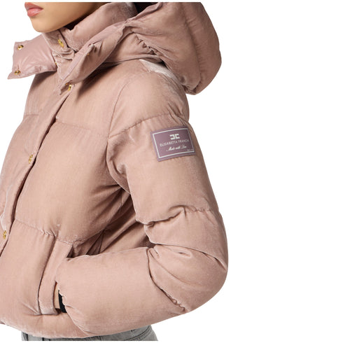 Elisabetta Franchi Piumino corto Piumino Donna corto in velluto 40 A25 - ELISABETTA FRANCHIPI82D56E2 - EA6 - 40 - Francavilla Moda