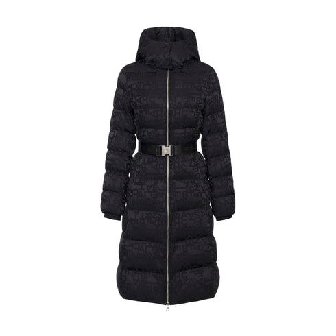 ELISABETTA FRANCHI Piumino lungo Piumino Donna lungo lettering Nero - Francavilla Moda