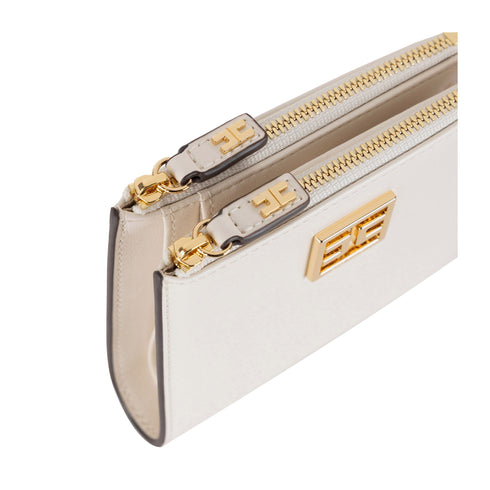 Elisabetta Franchi Portafoglio Portafoglio Donna doppia zip Burro P25 - ELISABETTA FRANCHIPF01A51E2 - 193 - UNI - Francavilla Moda