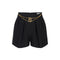 Elisabetta Franchi Shorts Shorts Donna tweed con catena Nero A24 - ELISABETTA FRANCHISH00947E2 - 110 - 40 - Francavilla Moda