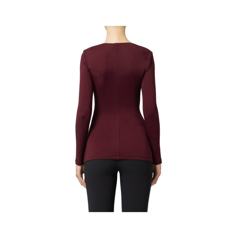Elisabetta Franchi T-shirt T-shirt Donna con drappeggio Rouge noir A24 - ELISABETTA FRANCHIMD00547E2 - CG3 - 36 - Francavilla Moda
