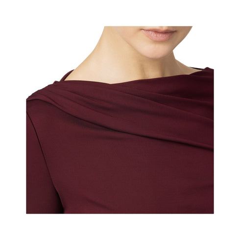 Elisabetta Franchi T-shirt T-shirt Donna con drappeggio Rouge noir A24 - ELISABETTA FRANCHIMD00547E2 - CG3 - 36 - Francavilla Moda