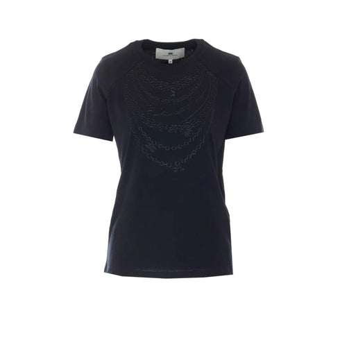 Elisabetta Franchi T-shirt T-shirt Donna con ricamo 40 - Francavilla Moda