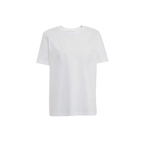 Elisabetta Franchi T-shirt T-shirt Donna con ricamo 40 A26-ELISABETTA FRANCHIMA66A66E2-270-40 - Francavilla Moda