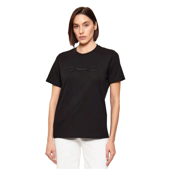 Elisabetta Franchi T-shirt T-shirt Donna tinta unita con logo gommato 40 - Francavilla Moda