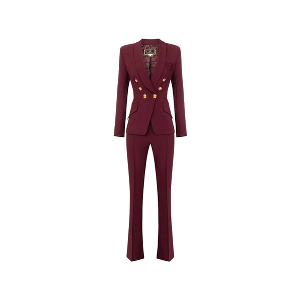 ELISABETTA FRANCHI Tailleur Tailleur Donna doppiopetto Rouge noir A24 - ELISABETTA FRANCHITP00246E2 - CG3 - 32 - Francavilla Moda