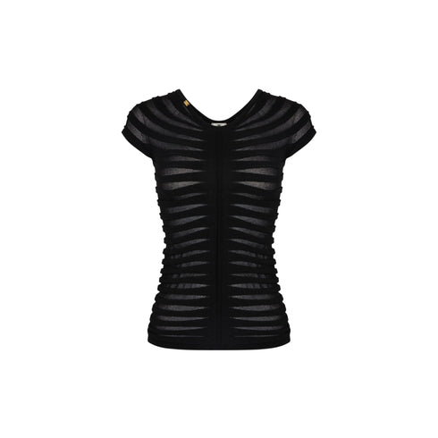 Elisabetta Franchi Top Top Donna con trasparenze 42 - Francavilla Moda