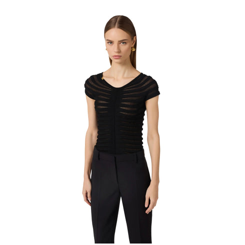 Elisabetta Franchi Top Top Donna con trasparenze 42 - Francavilla Moda