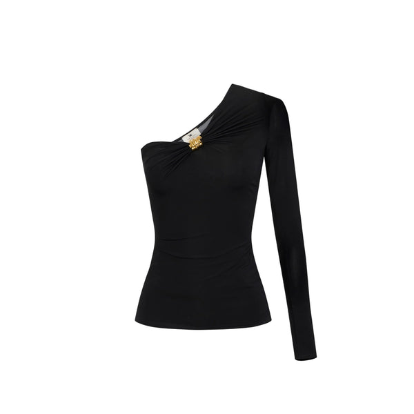 Elisabetta Franchi Monospalla Top Donna monospalla con dettaglio 40 - Francavilla Moda