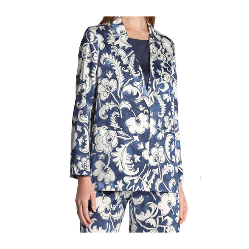 Emme Marella Giacca blazer Blazer Donna fantasia monopetto 42 - Francavilla Moda